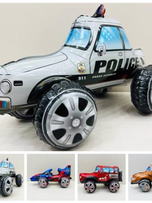 3D self standing vehicle SUV Racing Police car 4x4