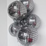 22-inch Jumbo ORBZ Silver Disco Ball Foil Balloon