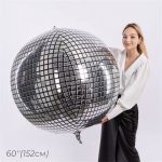 60'' Jumbo Silver Disco Balloon