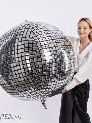 60'' Jumbo Silver Disco Balloon