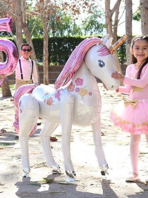 Mega Unicorn Airwalkers Foil Balloon 116*106